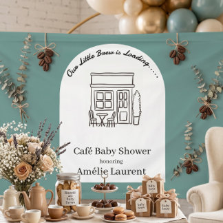 Banderoles Baby Café C'est La Fête Moderne Baby Shower