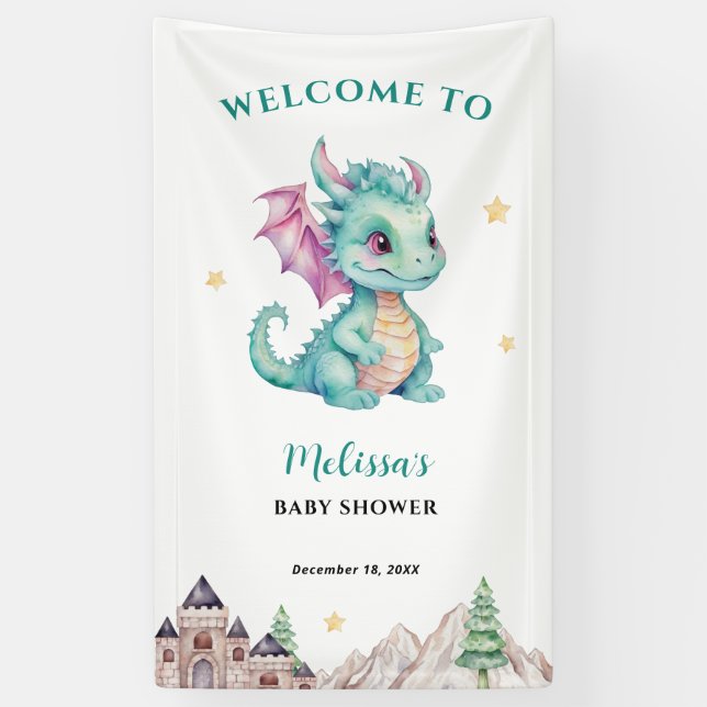 Banderoles Baby Dragon Welcome (Vertical)