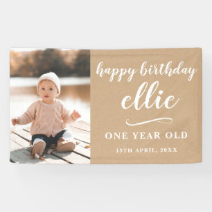 Banderoles Baby Girl Boy Anniversaire Décoration murale perso