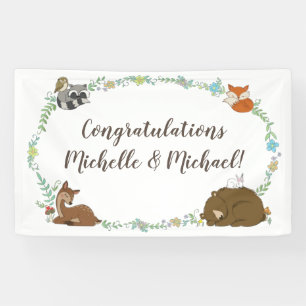 Banderoles Baby shower animal de forêt