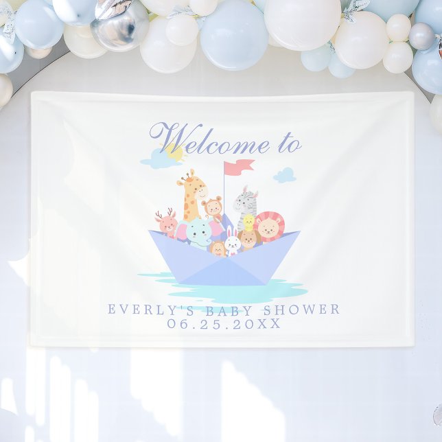 Banderoles Baby Shower Arche de Noé (Créateur téléchargé)