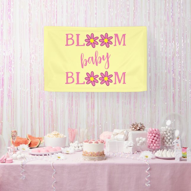 Banderoles Baby shower Bloom Baby Bloom (Fête)