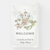 Baby shower Castle Princess Dragon Bienvenue