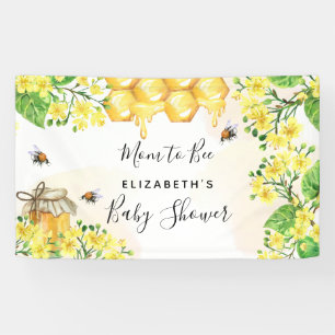 Banderoles Baby shower d'abeilles maman d'être fleurons jaune