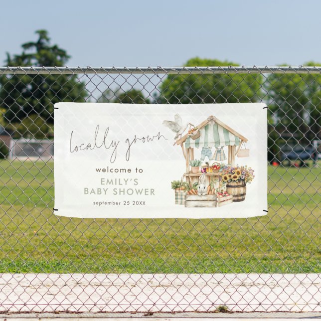 Banderoles Baby shower d'accueil local (Insitu)