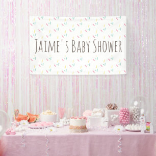 Banderoles Baby shower d'arrosage de beignes mignonnes
