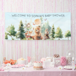 Banderoles Baby shower de bois de Beary Cute