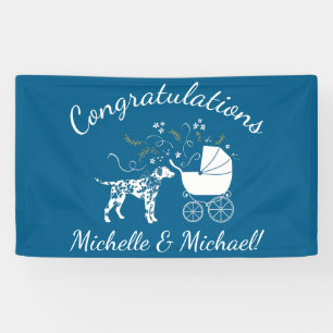 Banderoles Baby shower de Chien Dalmatien Chien Chien Chien C