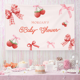 Banderoles Baby shower de coquette rose pâle Berry