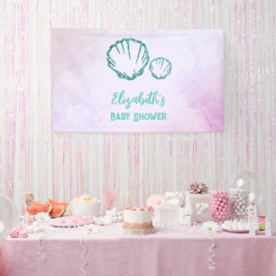 Banderoles Baby shower de coquillage