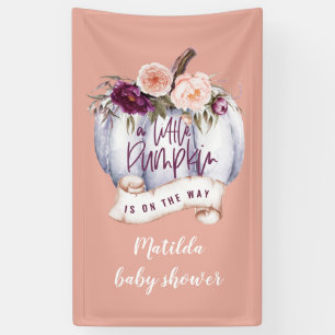 Banderoles baby shower de la petite cascade citrouille