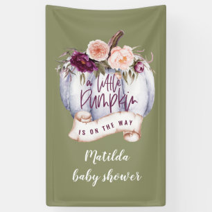 Banderoles baby shower de la petite cascade citrouille