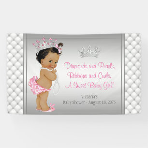 Banderoles Baby shower de la princesse ethnique Diamond Pearl