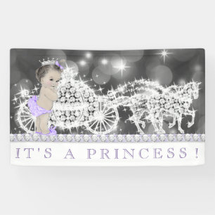 Banderoles Baby-Shower de la Princesse Violette