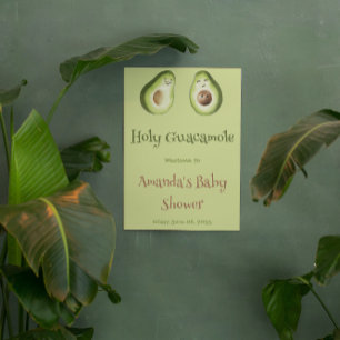 Banderoles Baby shower de la Sainte Guacamole Avocado Lime Fi