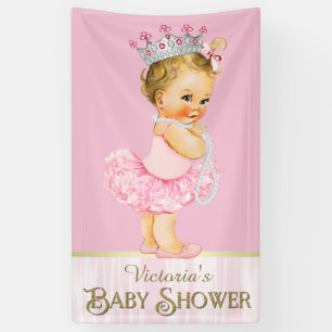 Banderoles Baby shower de perles Ballerina Tutu