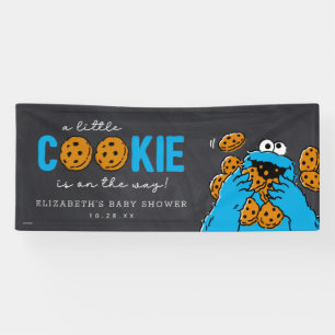 Banderoles Baby shower de tableau noir Monster Cookies