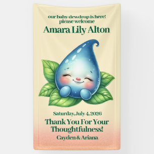 Banderoles Baby shower de toilette bébé couchage mignon Bienv