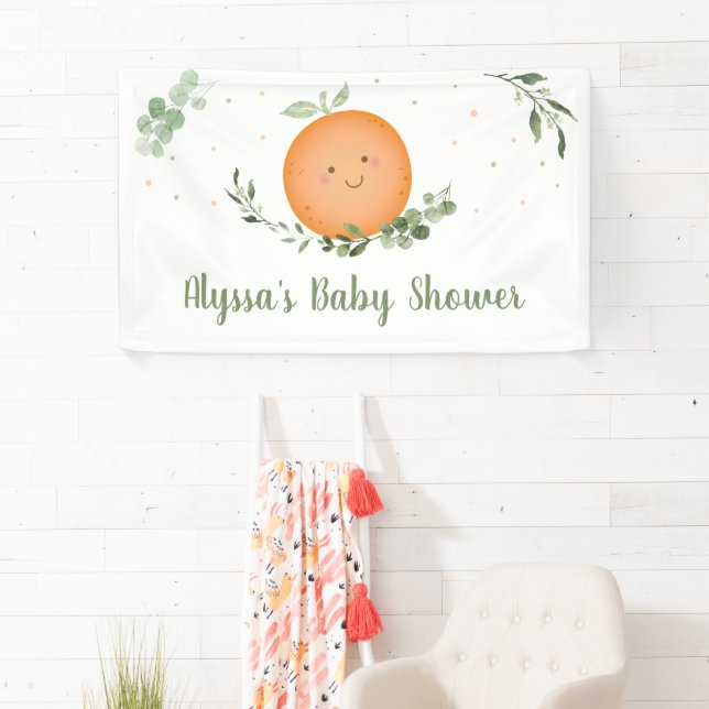 Banderoles Baby shower de verdure de Little Cutie (En situation)