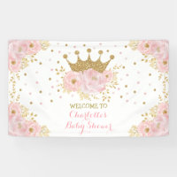 Baby shower Floral Gold de la princesse de la Cour