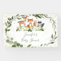 Baby shower forestier Végétation Forêt Animaux