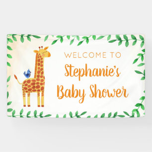 Banderoles Baby shower Giraffe Accueil