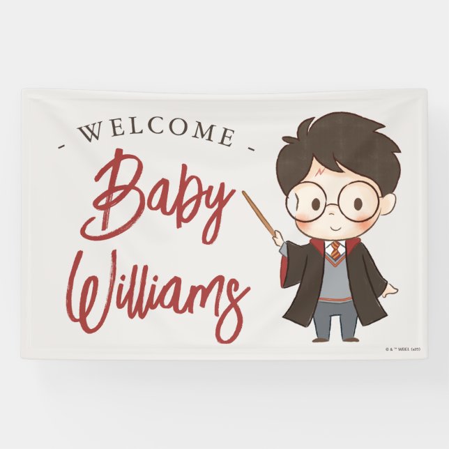 Banderoles Baby shower Harry Potter simple (Horizontal)