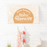 Banderoles Baby shower Jaune Boho Sunshine<br><div class="desc">Bannière de Baby shower jaune de Sunshine Boho</div>
