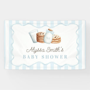Banderoles Baby Shower Lait et Cookies