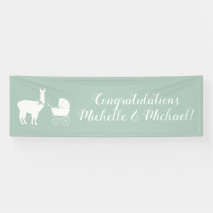 Banderoles Baby shower Llama
