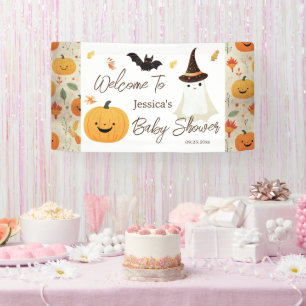 Banderoles Baby shower Motif de Little Boo Halloween