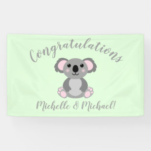 Banderoles Baby shower Ours de Koala