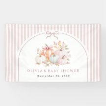Baby Shower Petit Citrouille Rose