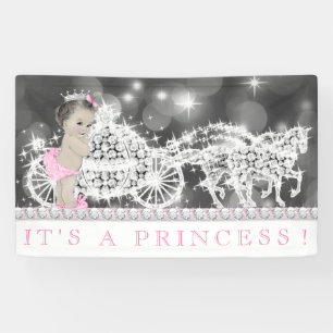 Banderoles Baby Shower Princesse Rose