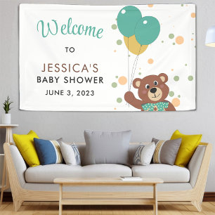 Banderoles Baby shower Teddy Bear Sexe Neutre Bienvenue
