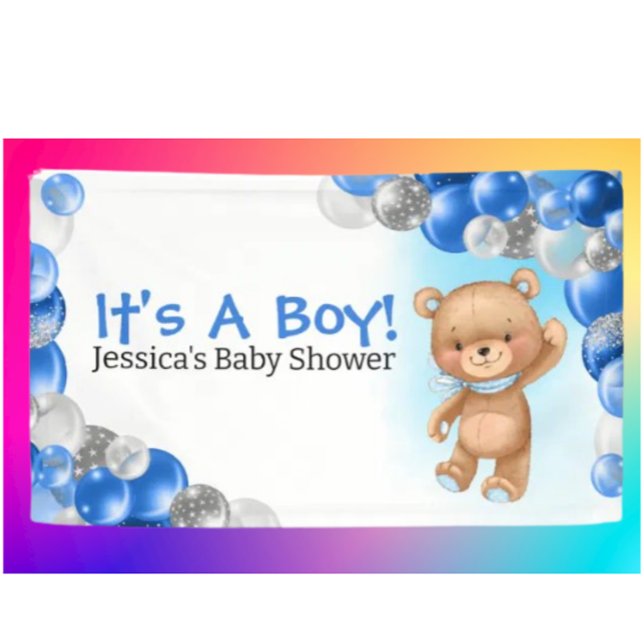 Banderoles Baby shower Teddy C'Est Un Garçon (Teddy Bear Party Supplies & Decorations. Today's the day the Teddy Bear's have their Parrrty!)