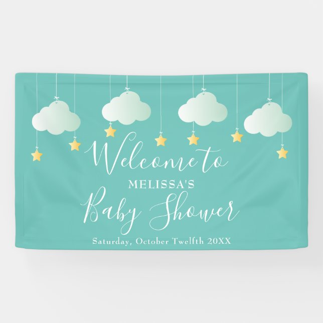 Banderoles Baby shower Twinkle Twinkle / Accueil Sprinkle (Horizontal)
