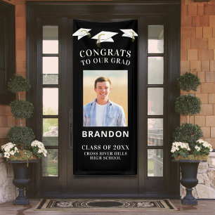 Banderoles Bac à fin d'études GRATS GRAD Photo Noir