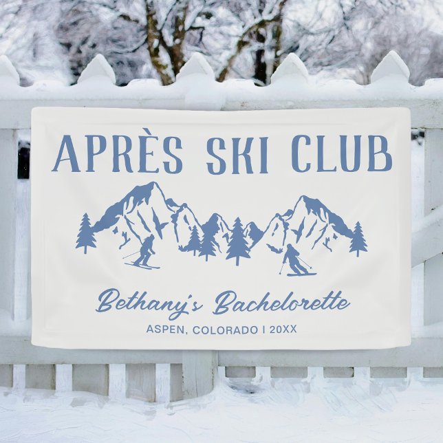 Banderoles Bachelorette de ski moderne (Créateur téléchargé)