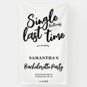 Banderoles Bachelorette minimaliste