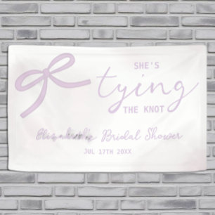Banderoles Baigne de mariage aquarelle ruban violet