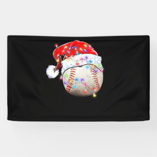 Banderoles Bal de baseball Noël Chapeau drôle Sport Noël