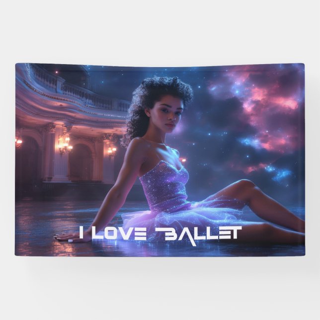 BANDEROLES BALLET - J'AIME LE BALLET (Horizontal)