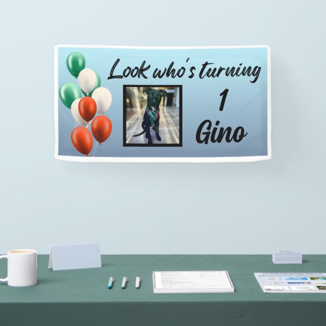 Banderoles Ballons verts blancs rouges italiens regardent qui (Salon professionnel)