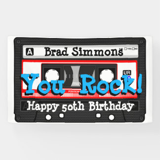 Banderoles Bande de cassette Petro 80 ou mixtape Toute occasi