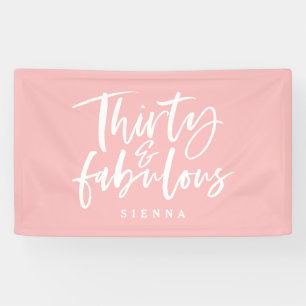 Banderoles Bandeau d'anniversaire fabuleux et de trente ans
