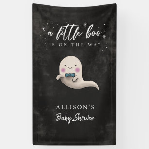 Banderoles Bandeau de Baby shower éffrayant Little Boo Boo