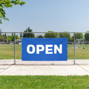 Banderoles Bandeau OPEN bleu