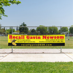 Banderoles Bandeau publicitaire recallgavin2020 (plus grande)