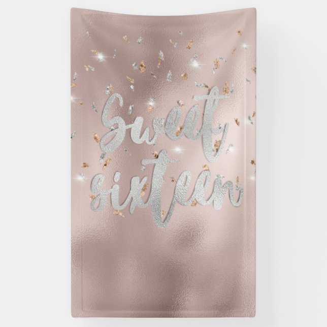 Banderoles Bandeau publicitaire Sweet 16 party (Vertical)